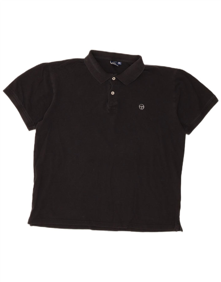 Sergio Tacchini herre poloshirt 3XL sort bomuld