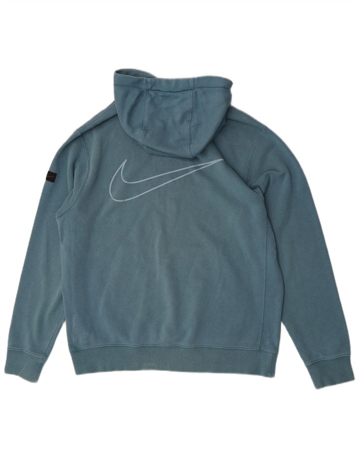Nike grafisk hættetrøje til mænd mellemblå bomuld