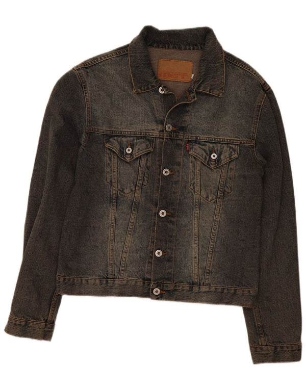 MET Dame denimjakke UK 12 Medium Blue Cotton