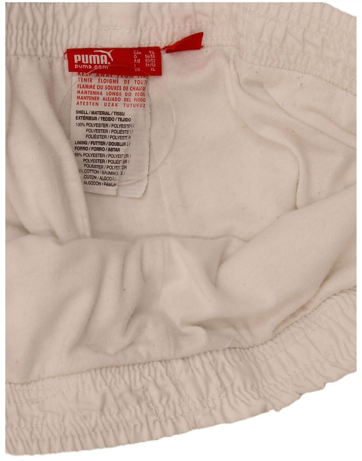 Puma Herre grafiske sportsshorts XL Hvid polyester