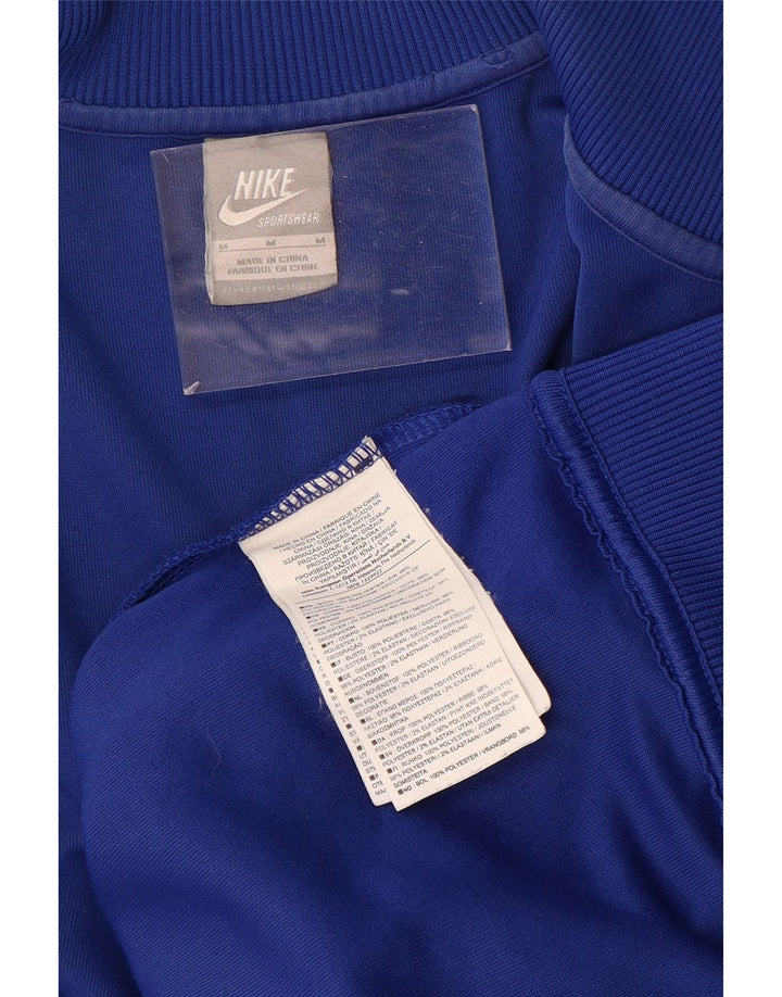 NIKE Grafisk træningsdragt topjakke til mænd Medium Blue Colourblock Polyester