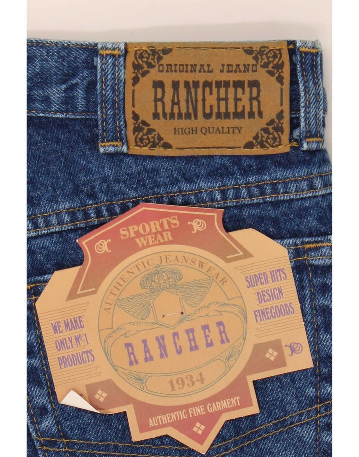 Rancher Straight Jeans til mænd W36 L34 blå bomuld