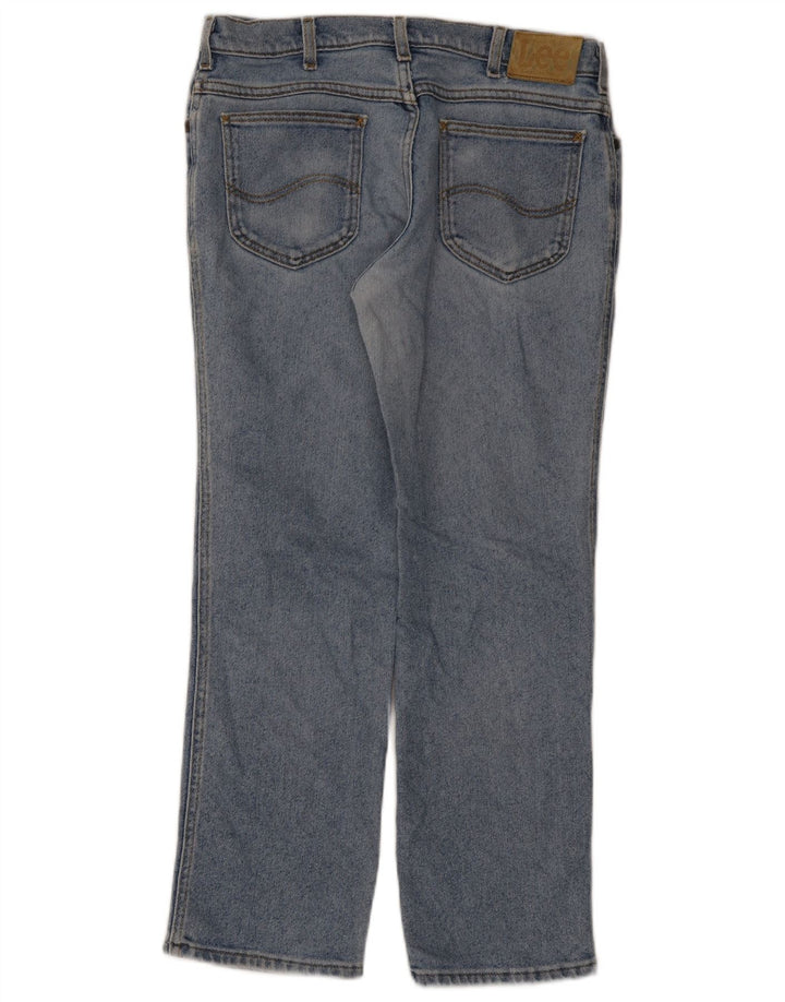Lee Straight Jeans til mænd W34 L30 blå bomuld