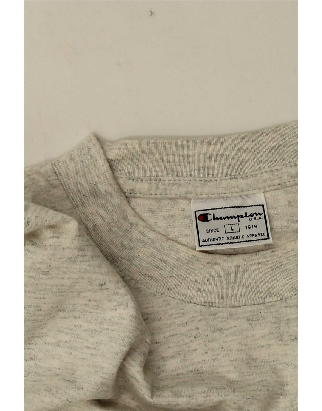 Champion Herre T-Shirt Top Stor Grå Flecked