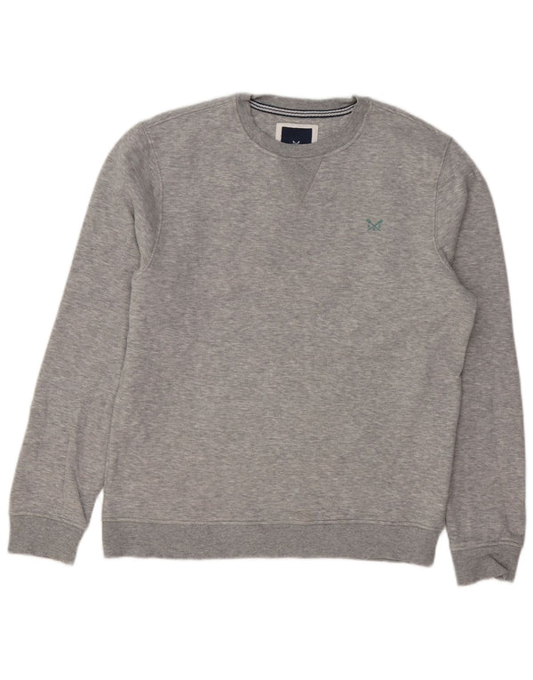 CREW TØJ Herre Sweatshirt Jumper Medium Grå Bomuld