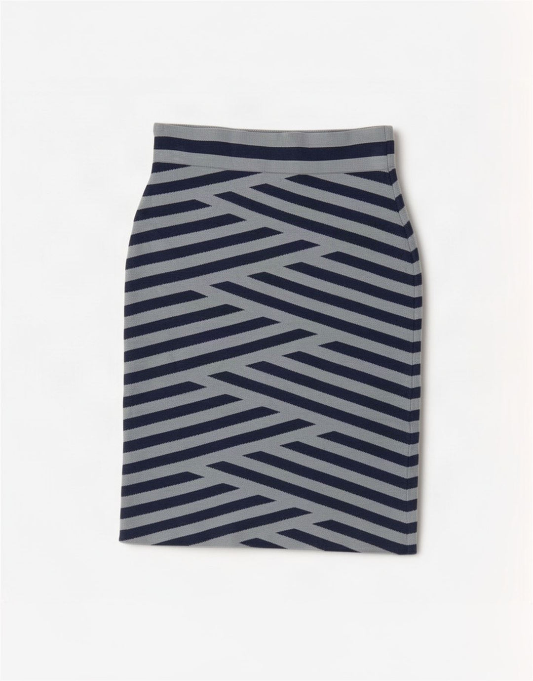 BCBGMAXAZRIA Blyantnederdel til kvinder Medium W26 Blåstribet Rayon