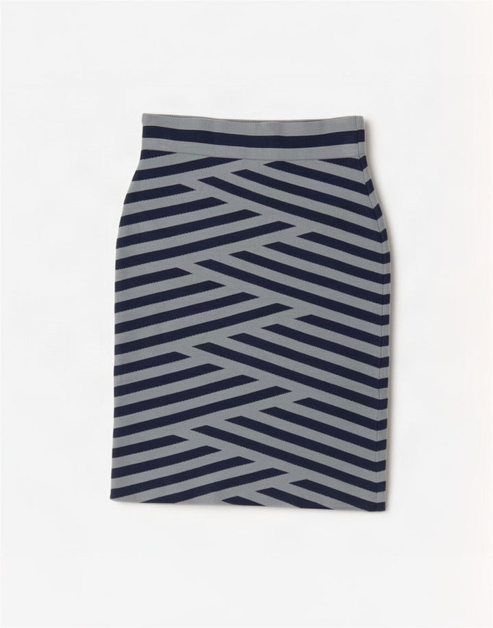 BCBGMAXAZRIA Blyantnederdel til kvinder Medium W26 Blåstribet Rayon
