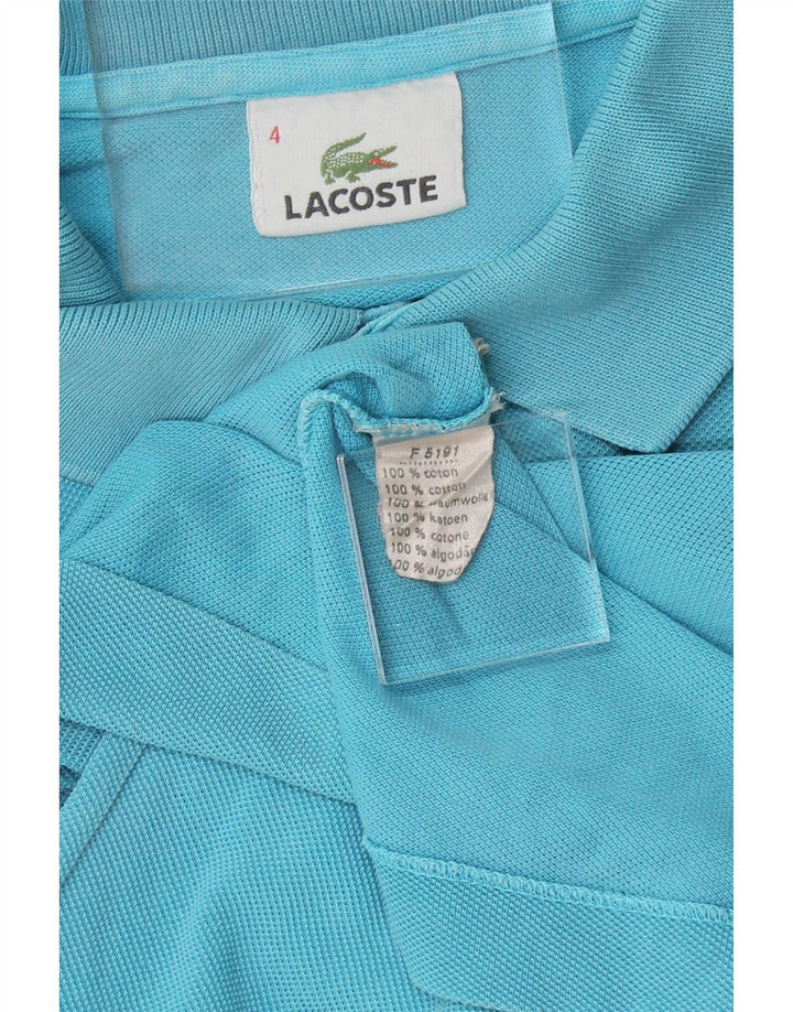 LACOSTE Mens Polo Shirt Size 4 Medium Blue Cotton Vintage Lacoste and Second-Hand Lacoste from Messina Hembry 
