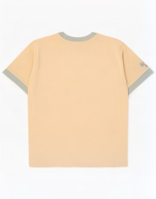 Puma Herre grafisk T-shirt Top Small Off White Colourblock