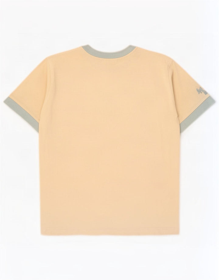 Puma Herre grafisk T-shirt Top Small Off White Colourblock