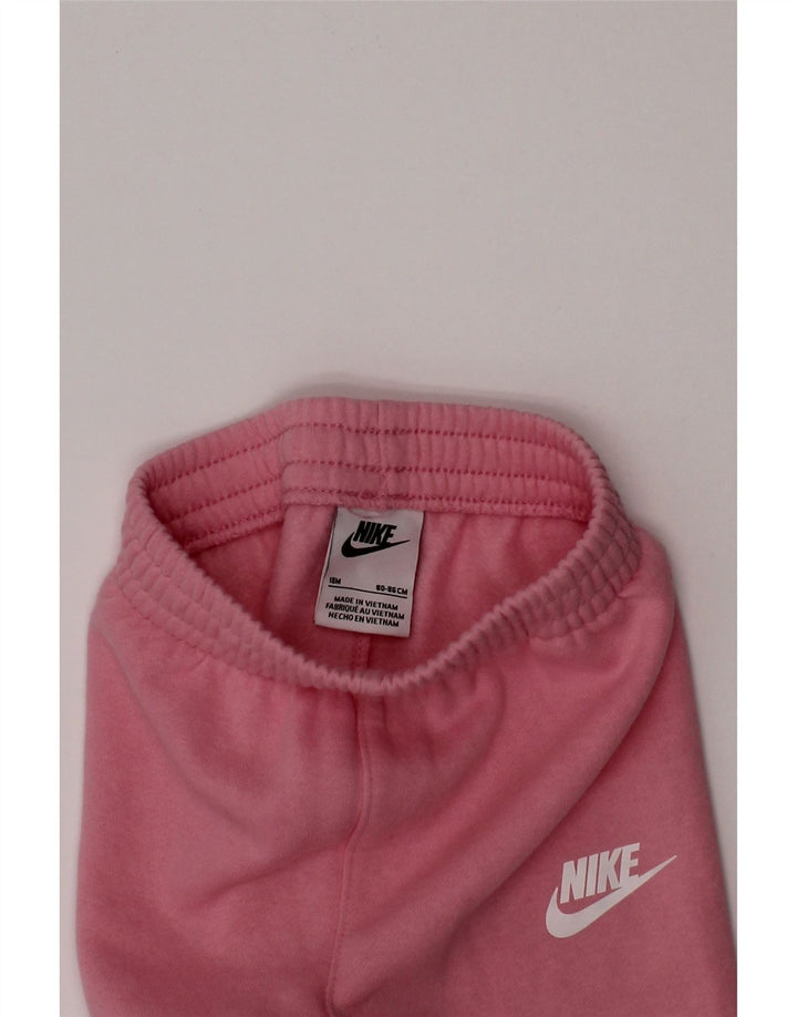 NIKE Baby Girls Grafiske Joggers Træningsdragt Bukser 12-18 måneder Pink