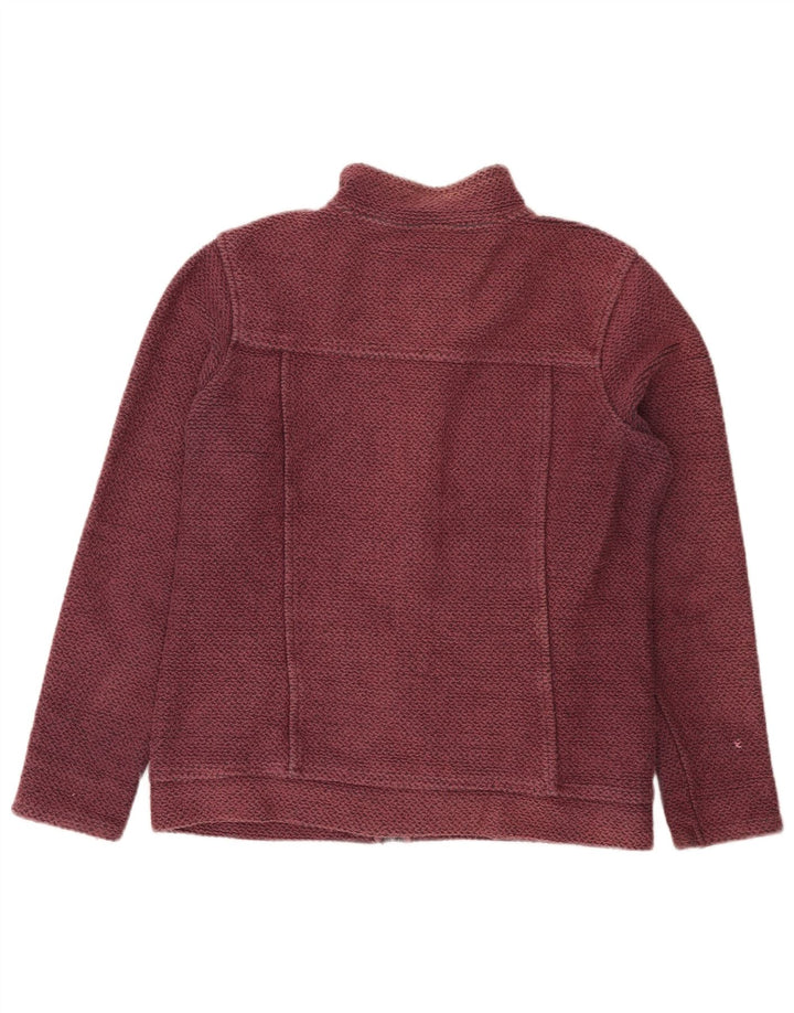 Weird Fish Dame træningsdragt Topjakke UK 12 Medium Burgundy Bomuld
