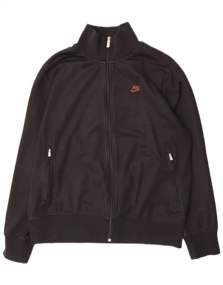 Nike Træningsdragt til mænd, topjakke UK 42/44 Stor sort polyester