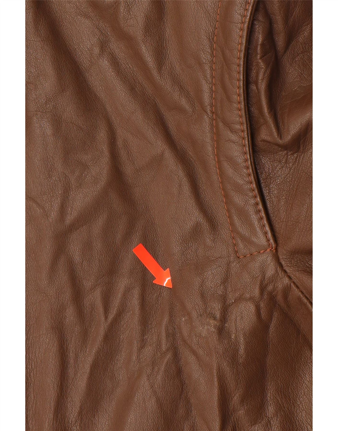 VINTAGE Herre Læderjakke IT 52 XL Brun