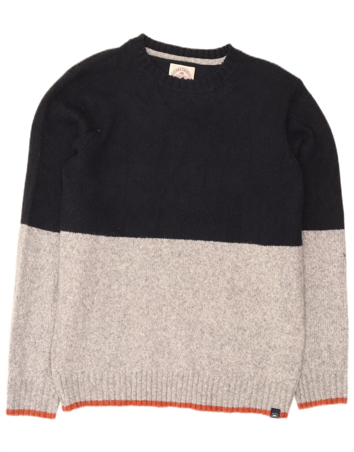 Fedt ansigt Herre rund hals sweater mellem sort Colourblock Akryl