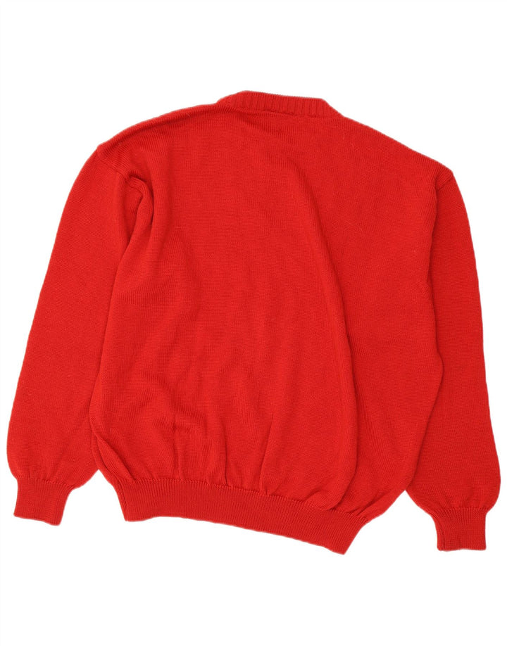 Bizzarro Herre Crew Neck Jumper Sweater IT 52 XL Rød Argyle/Diamond