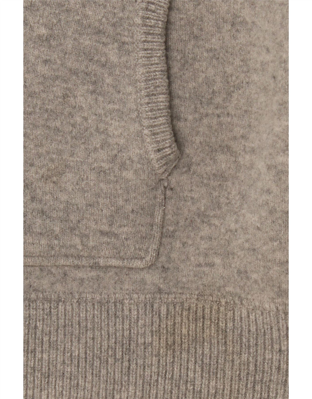 Zara Dame Hætte Cardigan Sweater UK 14 Medium Grey Uld
