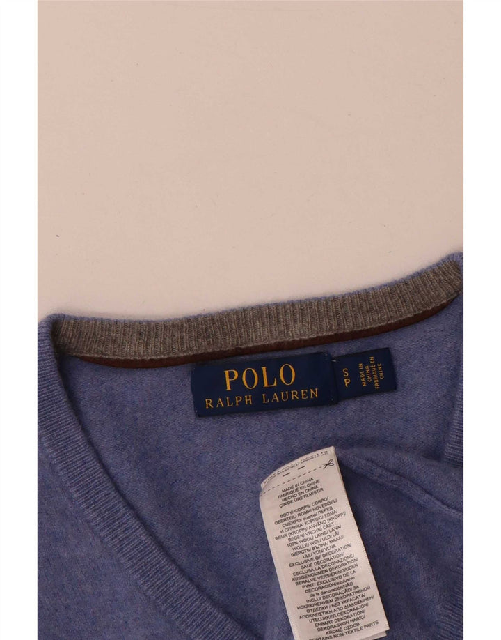 Polo Ralph Lauren Herre Jumper Sweater Lille Blå Uld