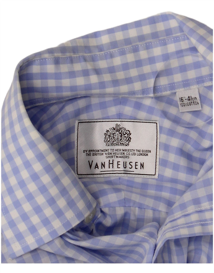 Van Heusen Herreskjorte str. 41 16 Large Blue Gingham Cotton