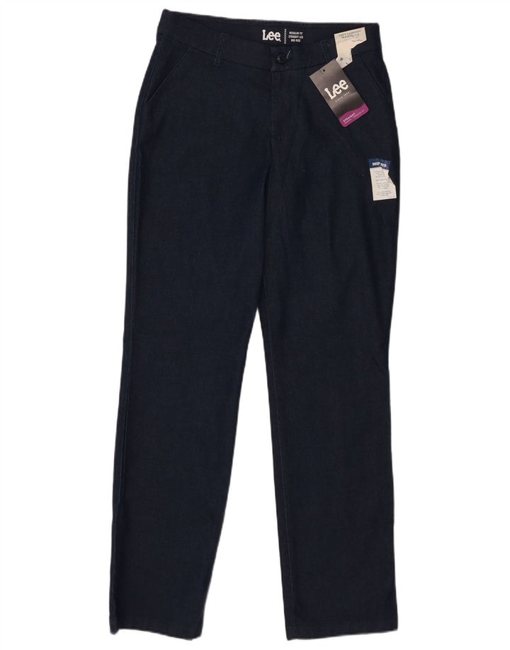 LEE Dame Mid Rise Chino Bukser US 6 Medium W28 L30 Navy Blue