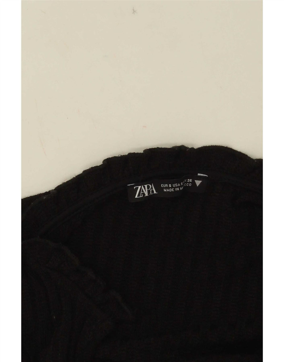 Zara Dame Jumper Dress UK 10 Small Black