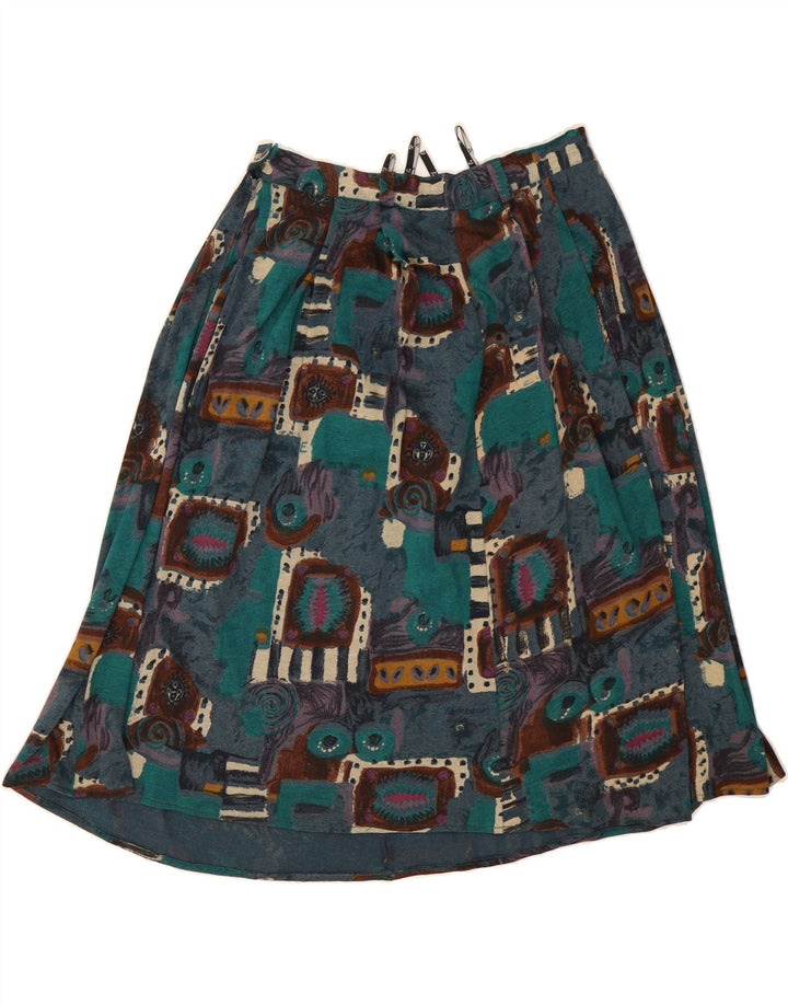 VINTAGE Womens A-Line Skirt IT 42 Medium W30 Multicoloured Patchwork Vintage Vintage and Second-Hand Vintage from Messina Hembry 