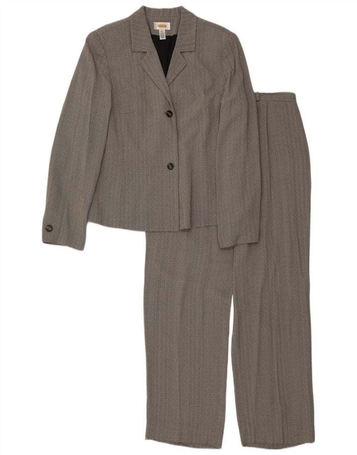 Talbots Kvinder 2-knap 2-delt sæt UK 16 Large W34 L30 Grey Sildeben