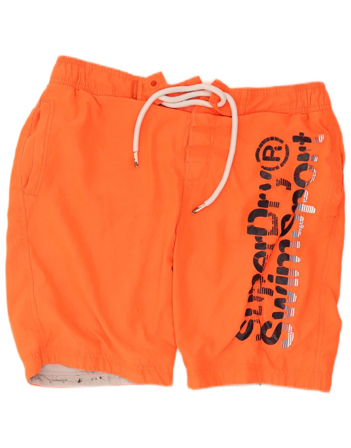 Superdry Grafiske svømmeshorts til mænd XL Orange