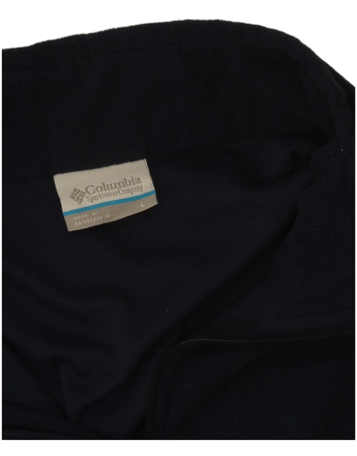 Columbia herre lynlås hals fleece jumper stor marineblå