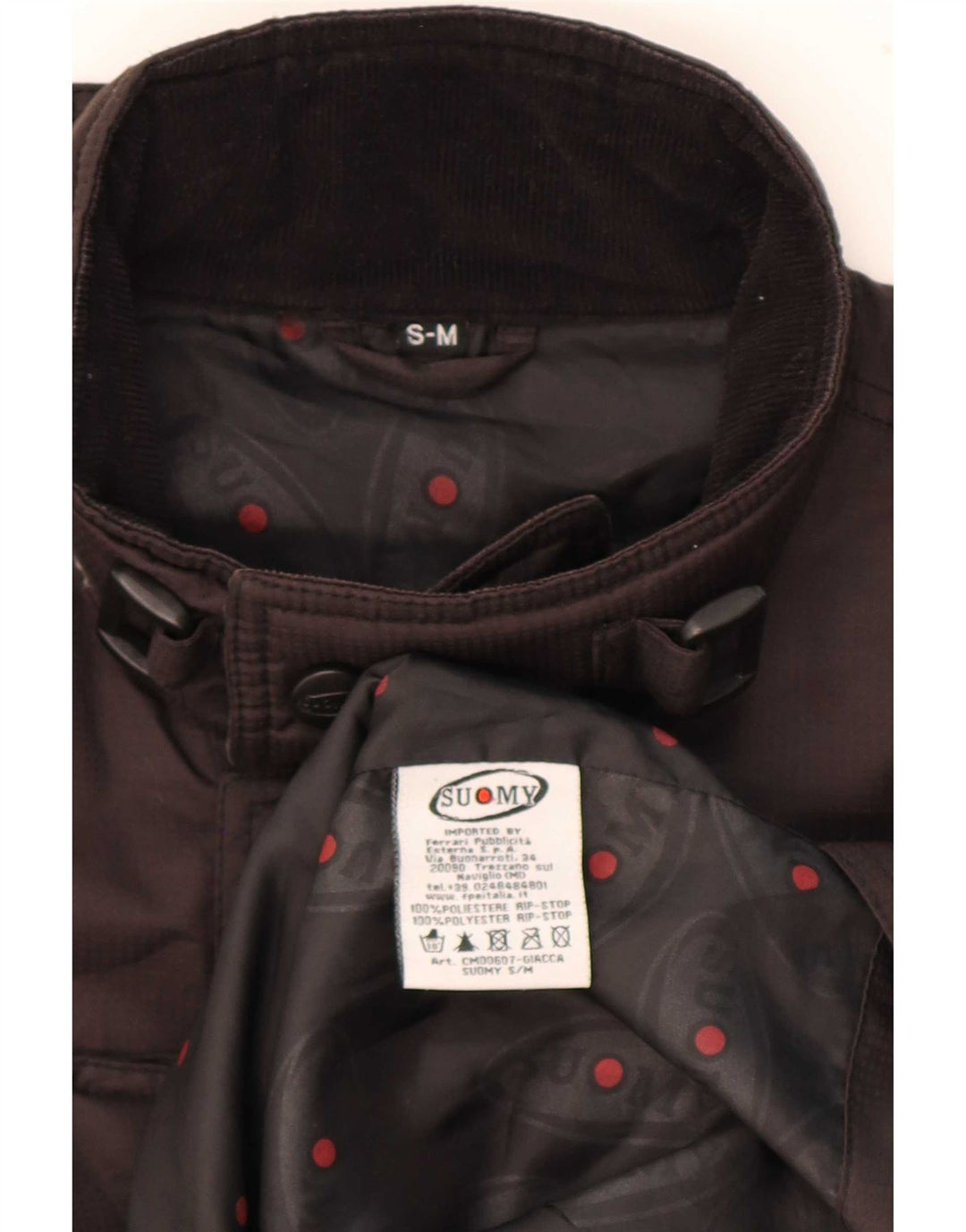Suomy Racerjakke til mænd UK 36 Lille brun polyester