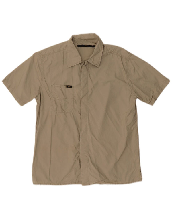 Lee Kortærmet Herreskjorte Medium Khaki