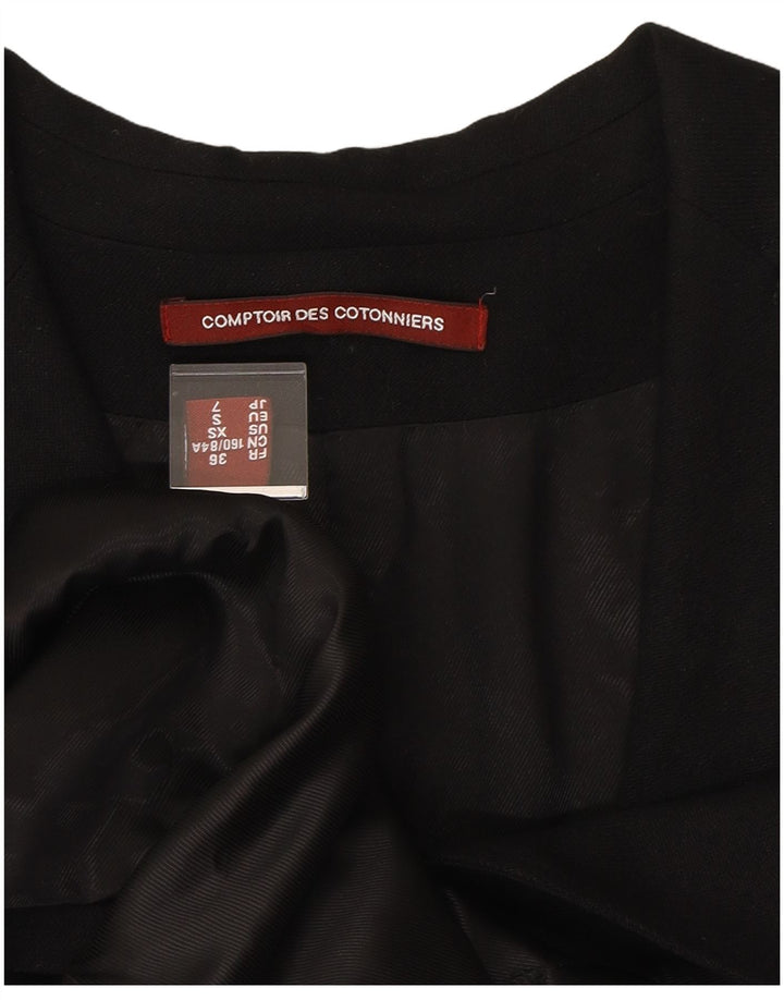 COMPTOIR DES COTONNIERS Womens 2 Button Blazer Jacket UK 6 XS Black