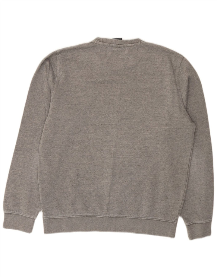 Champion Herre Grafisk Sweatshirt Jumper Stor Grå Bomuld