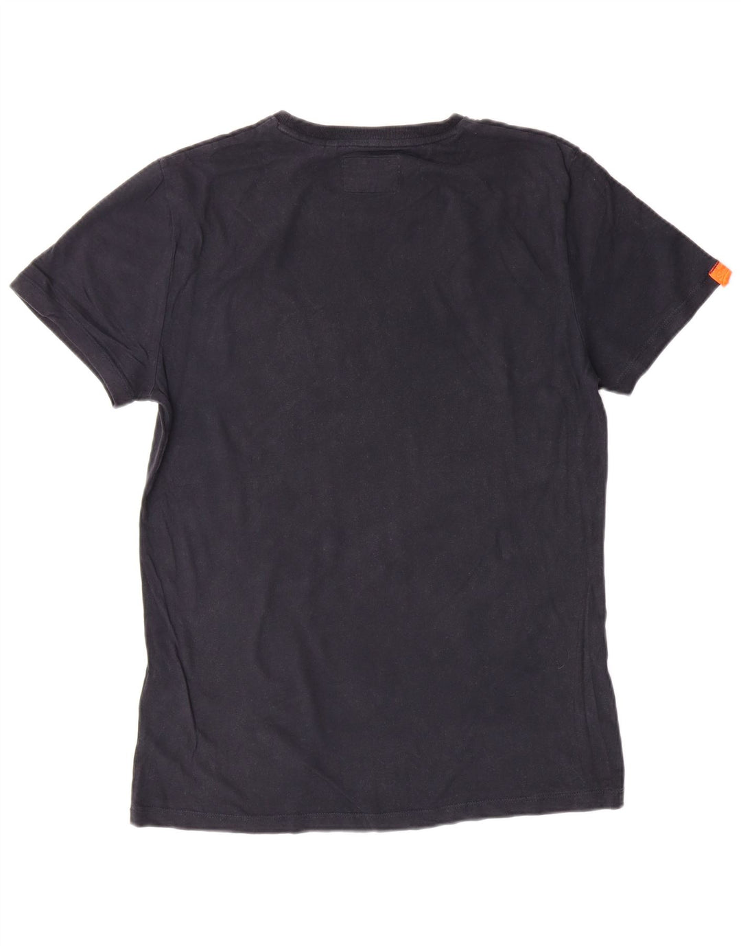 SUPERDRY Herre T-Shirt Top Stor Sort Bomuld Klassisk