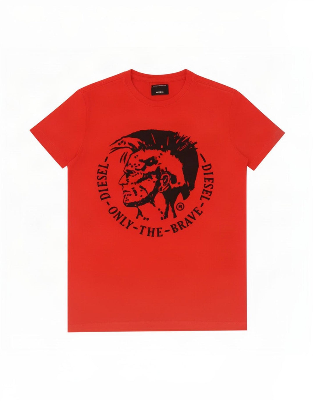 Diesel Herre Grafisk T-Shirt Top Lille Rød