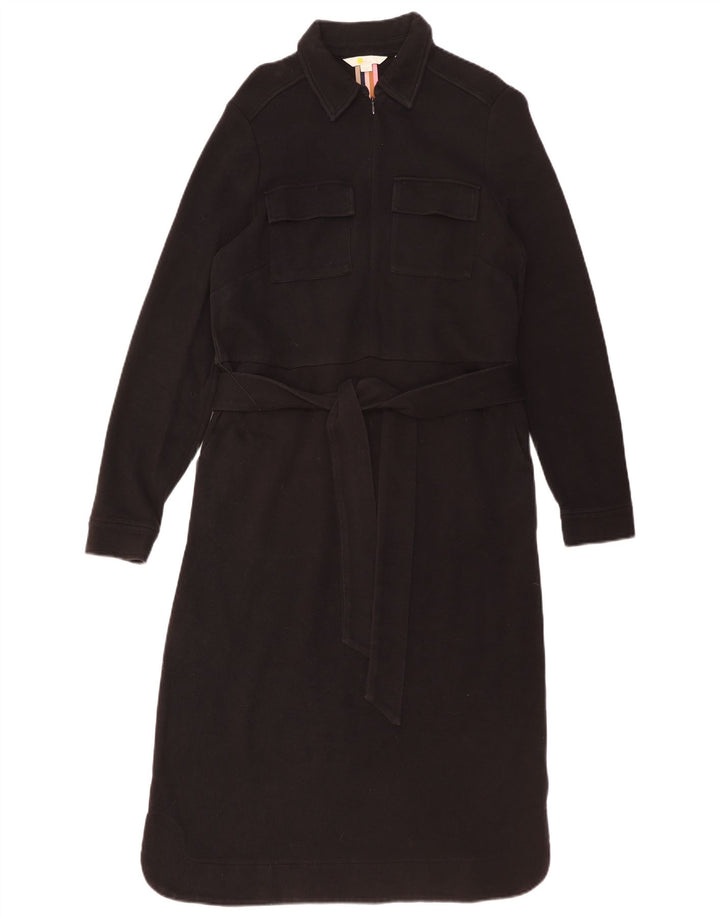 BODEN Dame Jumper Dress UK 14 Medium Sort Bomuld