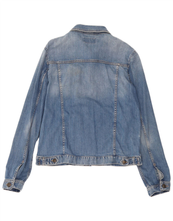 Fat Face Dame denimjakke UK 10 Small Blue Cotton