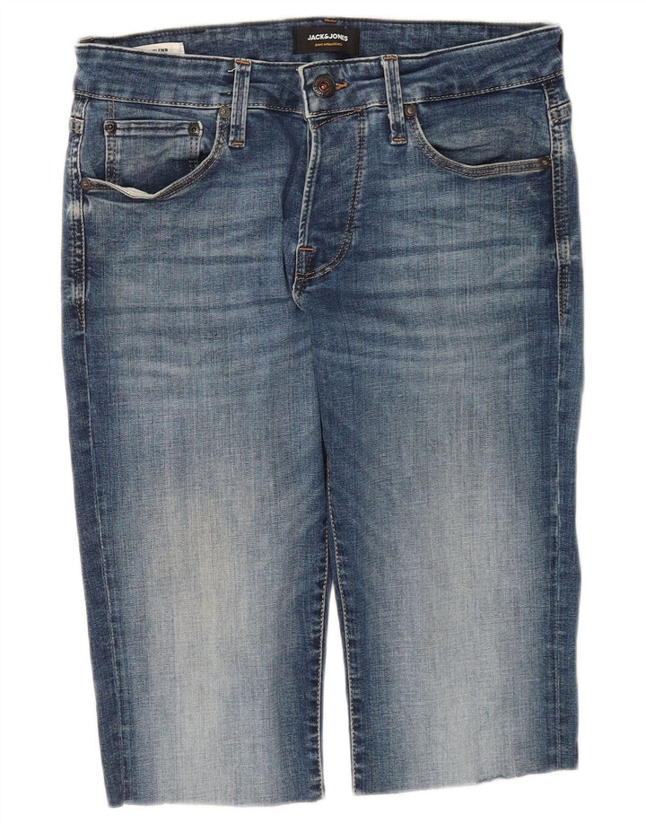 Jack & Jones denimshorts til mænd W31 Medium Blue Cotton