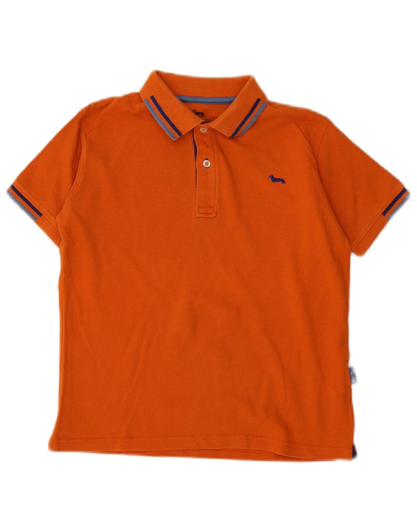 Harmont & Blaine drenge poloshirt 9-10 år orange stribet bomuld