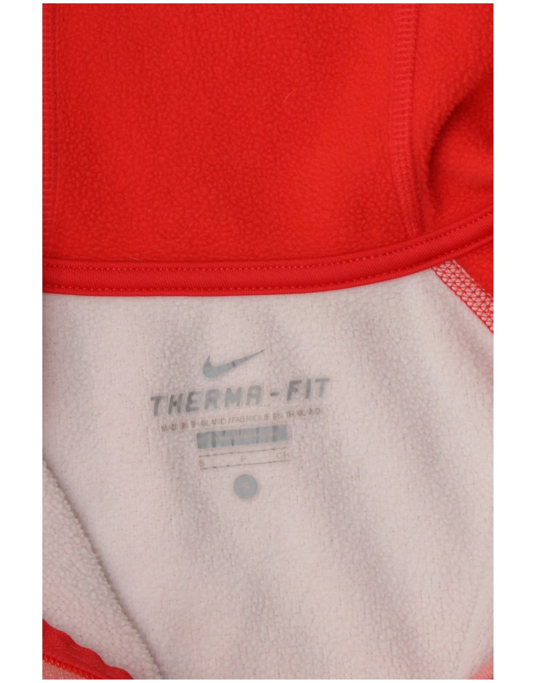 NIKE Therma-Fit hættetrøje med lynlås til kvinder UK 10 Small Pink Colourblock