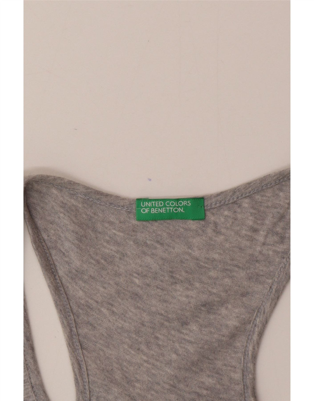 Benetton Damevest Top UK 12 Medium Grey Flecked