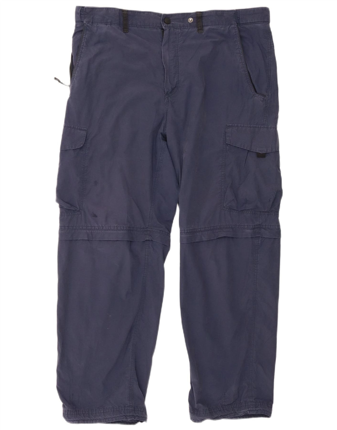 Marks & Spencer Herre Lige Regular Fit Cargo Bukser W38 L29 Marineblå