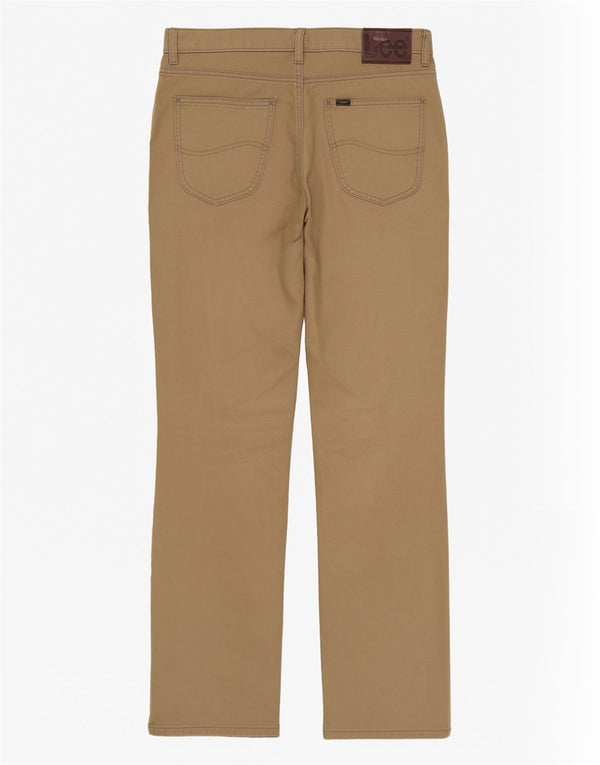 Lee Herre Brooklyn Straight Casual Bukser W32 L32 Brun Bomuld