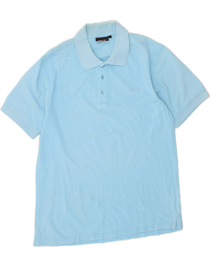 REEBOK Mens Polo Shirt XL Blue Cotton Vintage Reebok and Second-Hand Reebok from Messina Hembry 