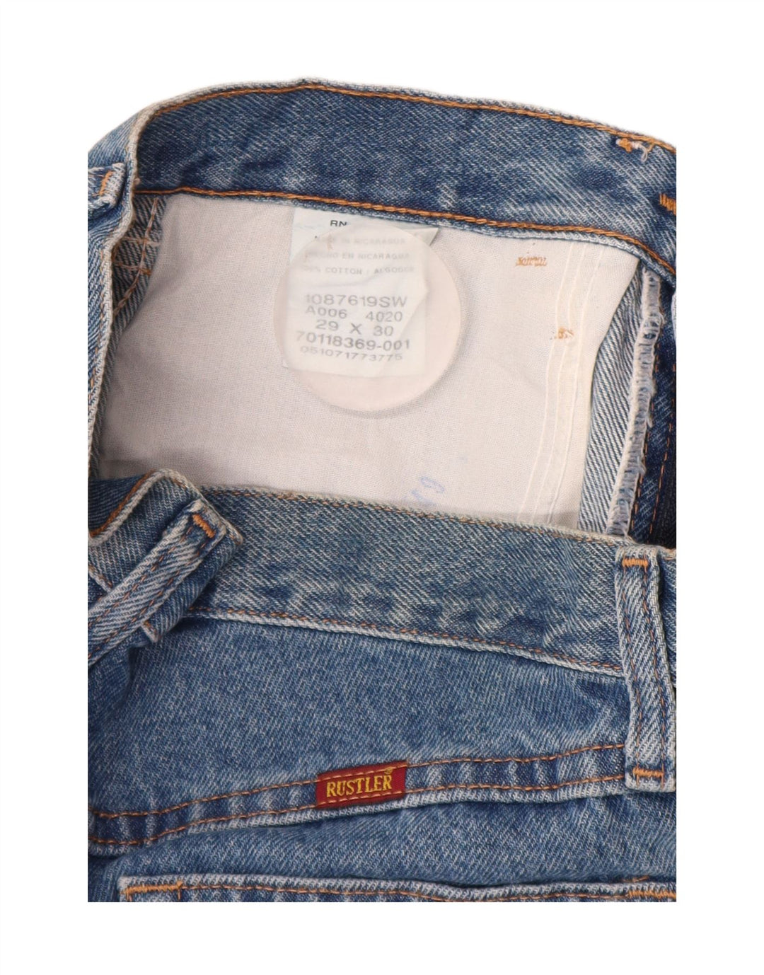 RUSTLER Dame denimshorts W29 Medium Blue Bomuld