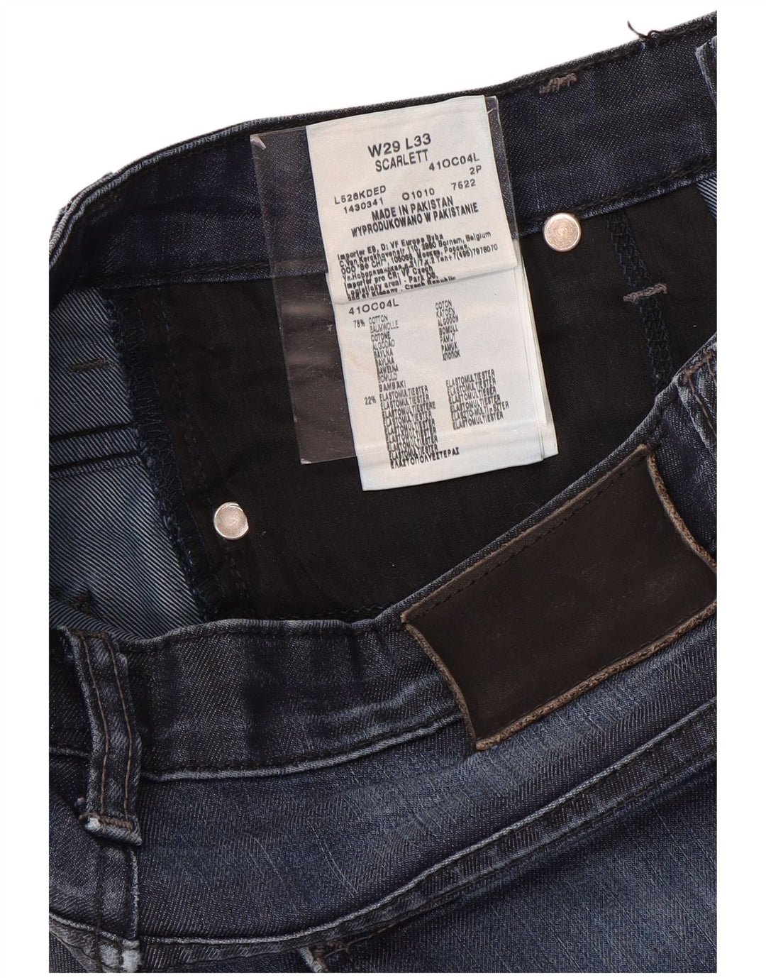 LEE Dame Scarlett Skinny Jeans W29 L33 Blå Bomuld