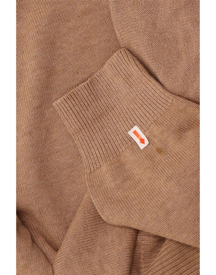 Gant Herre V-hals sweater Stor brun bomuld