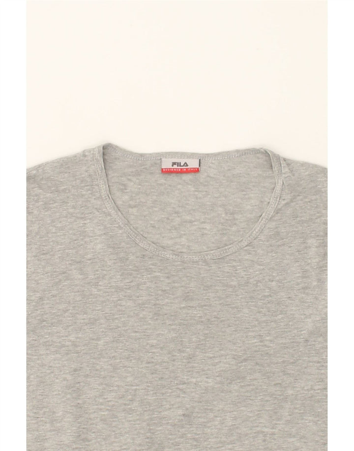 FILA Mens T-Shirt Top Medium Grey Cotton Vintage Fila and Second-Hand Fila from Messina Hembry 