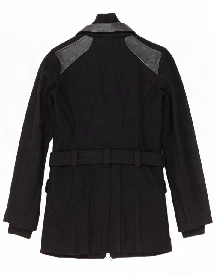 Diesel Dame Windbreaker Coat UK 10 Small Black Colourblock Uld