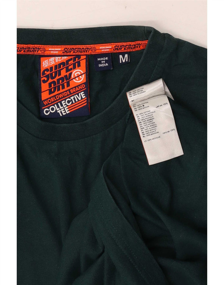 Superdry T-shirt top mellem grøn bomuld til mænd